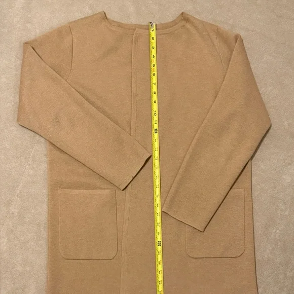 J.Crew Re-Imagined Camel Knit Jacket / Long Cardigan | Medium - Picture 1 of 9